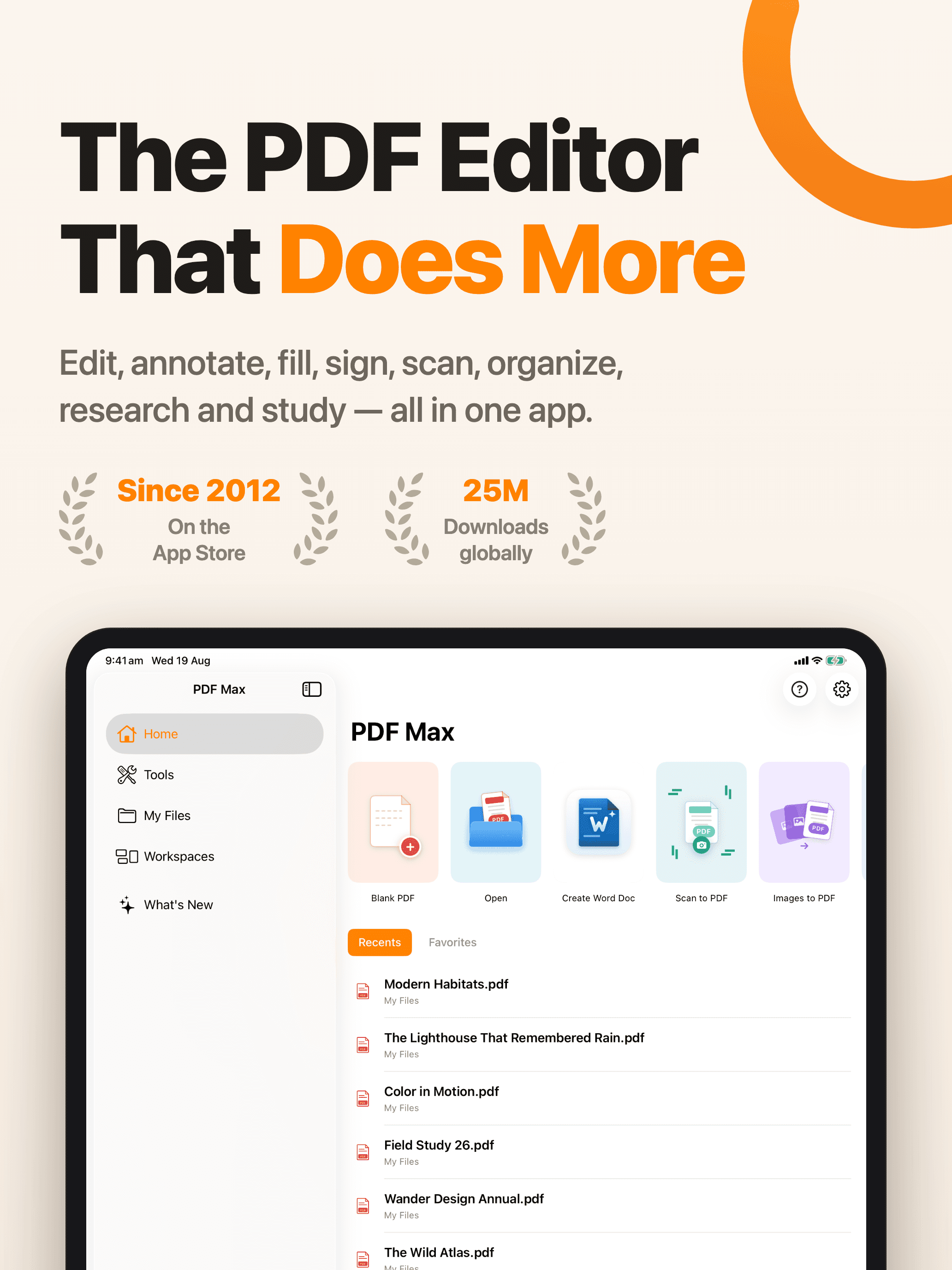 The PDF Editor That Does More — PDF Max on iPad