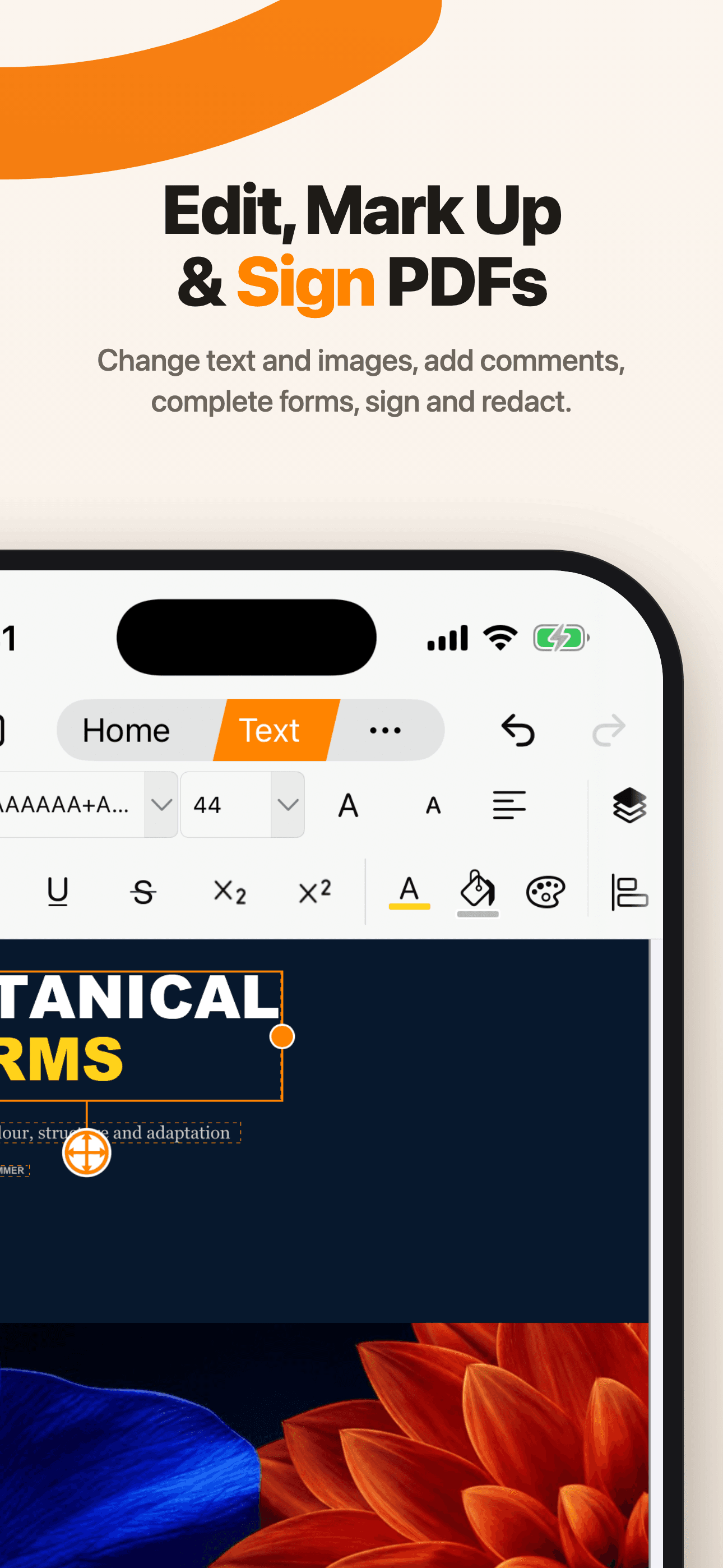 Edit, Mark Up & Sign PDFs — PDF Max on iPhone