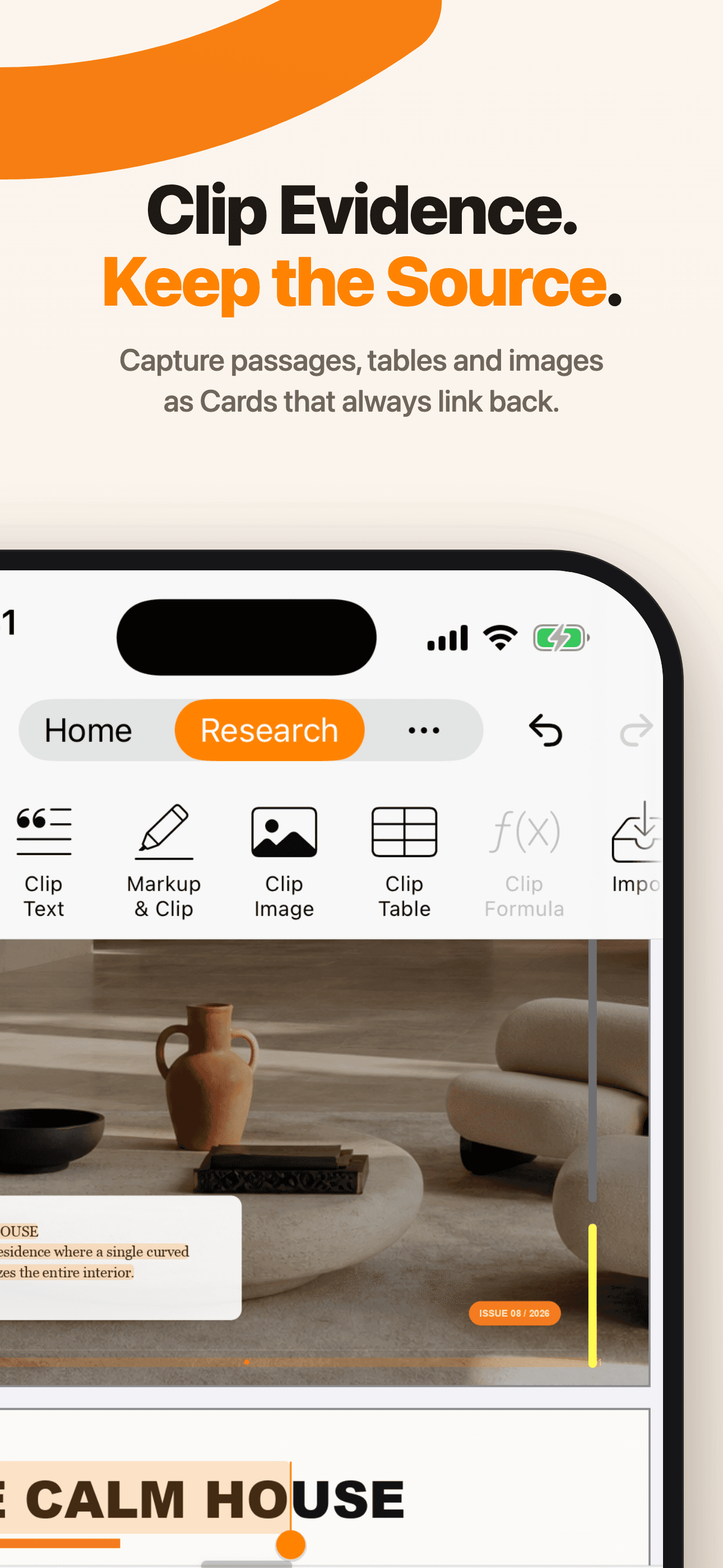Clip Evidence. Keep the Source. — PDF Max on iPhone