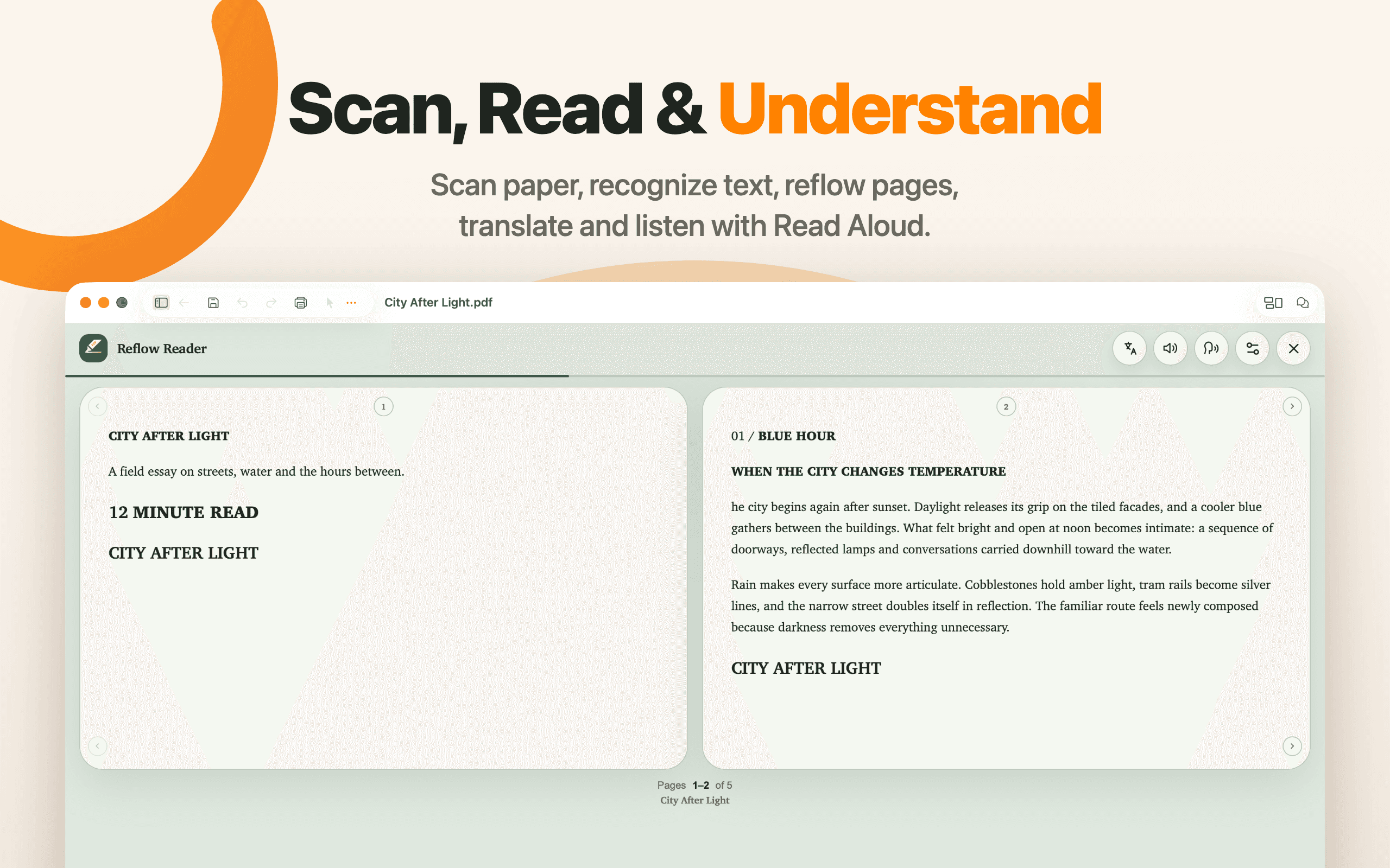 Scan, Read & Understand — PDF Max on Mac